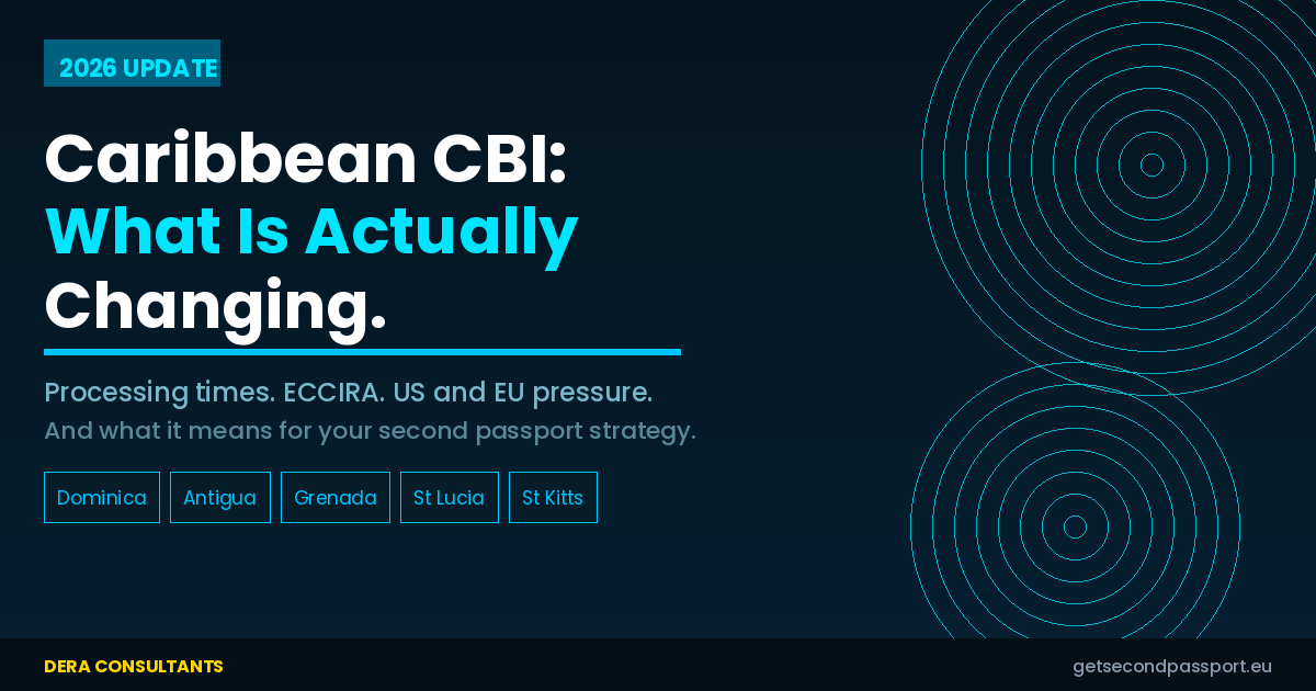 Caribbean CBI in 2026: What Is Actually Changing and What It Means for Your Second Passport Strategy