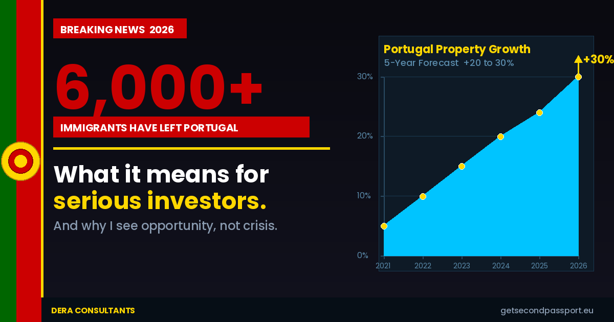 6,000 Immigrants Have Left Portugal in 2026. Here Is Why I Think This Is Good News for Serious Investors.
